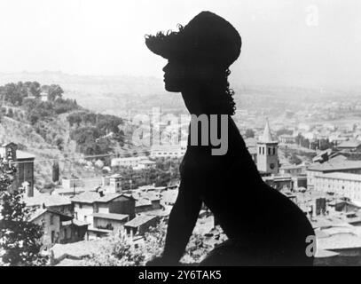 FRANZÖSISCHE FILMSTAR BRIGITTE BARDOT IN ITALIEN AM 9. DEZEMBER 1961 Stockfoto