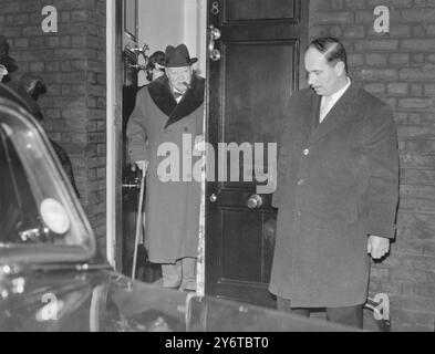 SIR WINSTON CHURCHILL GEHT NACH MONTE CARLO / 4. DEZEMBER 1961 Stockfoto