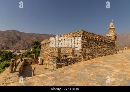 Moschee in Thee Ain (Dhi Ayn) Dorf, Saudi-Arabien Stockfoto