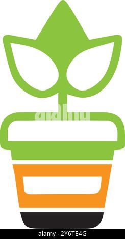 Baum, Topf, Pflanze, Pflanze in einem Topf-Symbol Stock Vektor
