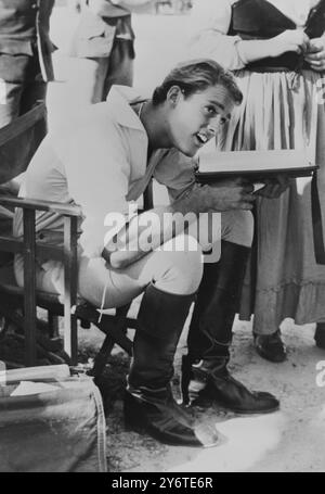 SEAN FLYNN - SOHN VON CAPTAIN BLOOD - STUDIES SCRIPT / 17. NOVEMBER 1961 Stockfoto