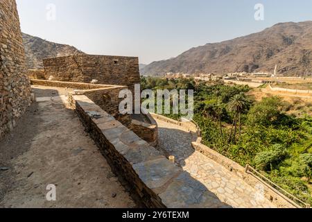 Das alte Dorf Thee Ain (Dhi Ayn), Saudi-Arabien Stockfoto