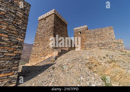 Das alte Dorf Thee Ain (Dhi Ayn), Saudi-Arabien Stockfoto