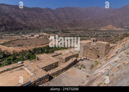 Das alte Dorf Thee Ain (Dhi Ayn), Saudi-Arabien Stockfoto