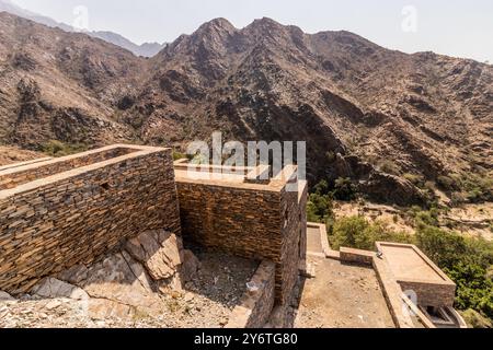 Das alte Dorf Thee Ain (Dhi Ayn), Saudi-Arabien Stockfoto