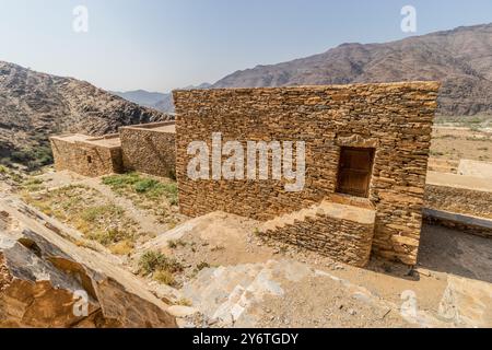 Das alte Dorf Thee Ain (Dhi Ayn), Saudi-Arabien Stockfoto