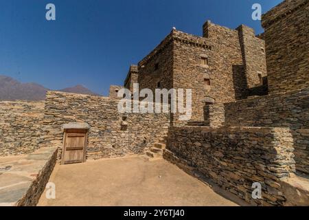 Das alte Dorf Thee Ain (Dhi Ayn), Saudi-Arabien Stockfoto