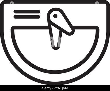 Logo-Design mit Wafel-Symbol-Vektor-Illustration Stock Vektor