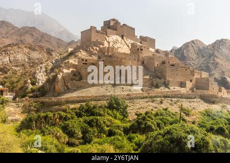 Das alte Dorf Thee Ain (Dhi Ayn), Saudi-Arabien Stockfoto