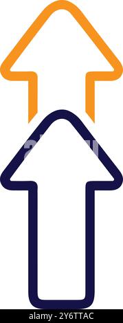 Pfeil, Zeichen, Pfeil nach oben, Pfeil nach oben, Symbol für Zeichen nach oben Stock Vektor