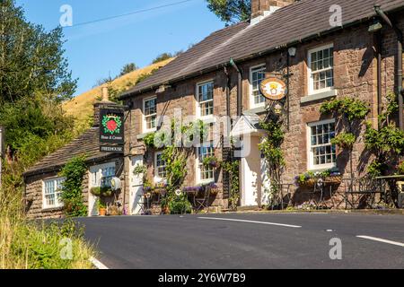 Das Rose and Crown Country Coaching inn in Allgreave im English Peak District, Derbyshire England Stockfoto