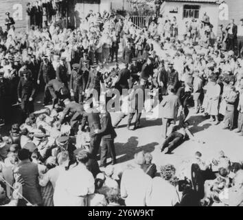 DEMONSTRATION ANTI POLARIS ARDNADAM PIER 21. MAI 1961 Stockfoto