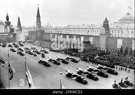 MAI-FEIERTAG IN MOSKAU 2. MAI 1961 Stockfoto