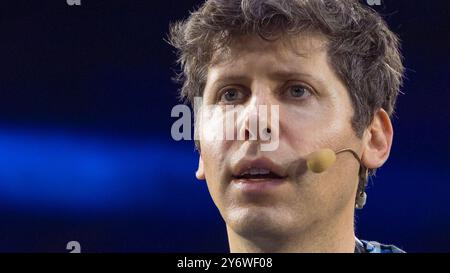 Turin, Italien. September 2024. US-amerikanischer Unternehmer Sam Altman (CEO von OpenAI) auf der italienischen Tech Week 2024 Credit: Marco Destefanis/Alamy Live News Stockfoto