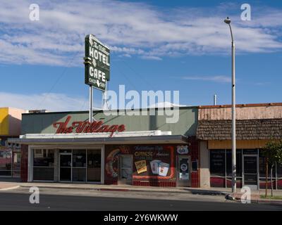 The Village, Barstow, Kalifornien, chinesische und amerikanische Küche. Stockfoto