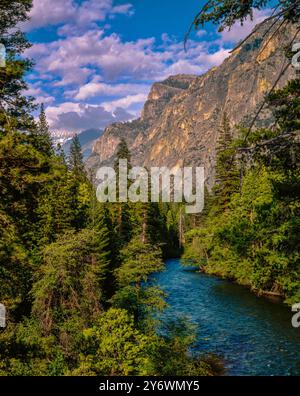 Kings River, Grand Sentinel, Kings Canyon National Park, Kalifornien Stockfoto