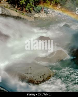 Mist Falls, Bubbs Creek, Paradise Valley, Kings Canyon National Park, Kalifornien Stockfoto