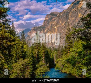 Kings River, Grand Sentinel, Kings Canyon National Park, Kalifornien Stockfoto