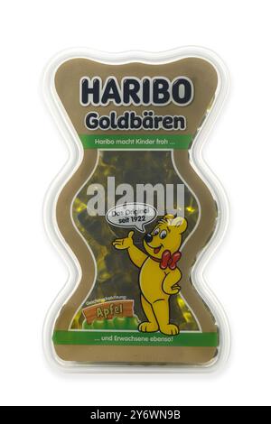 HUETTENBERG, HESSEN/DEUTSCHLAND 01-19-2024: HARIBO Jelly Candies. Haribo-Holding GmbH & Co. KG ist eine bekannte deutsche Süßwarenfirma, die 19 gegründet wurde Stockfoto