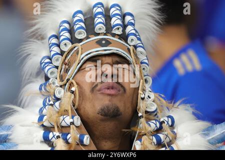 Belo Horizonte, Brasilien. September 2024. MG - BELO HORIZONTE - 09/26/2024 - SÜDAMERIKA-CUP 2024, CRUZEIRO x LIBERTAD - CRUZEIRO Fans während des Spiels gegen Libertad im Mineirao Stadion für die Südamerika-Cup-Meisterschaft 2024. Foto: Gilson Lobo/AGIF Credit: AGIF/Alamy Live News Stockfoto