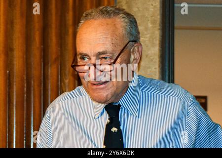 Sen. Chuck Schumer (D-NY), 25. September 2024 Stockfoto