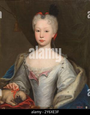 Domenico Duprà / Barbara von Braganza, Königin von Spanien. 1725. Öl auf Leinwand. Museum: Museo del Prado, Madrid, España. Stockfoto