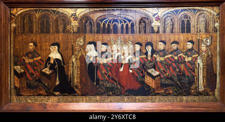 Die Familie Jouvenel des Ursins im Gebet, Paris, um 1445–1449, Gemälde auf Holz, Nationalmuseum des Mittelalters, Musée de Cluny, Paris. Frankreich Stockfoto