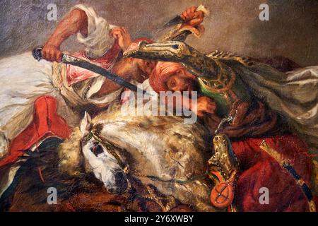 Detail, Combat du giaour et du pacha, 1835, Eugène Delacroix, (Charenton Saint-Maurice, 1798 - Paris, 1863), Petit Palais, City of Paris Fine Art Muse Stockfoto