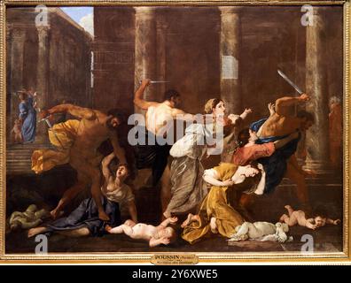 Le Massacre des Innocent, Vers 1626 - 1627, Nicolas Poussin, (Les Andelys, 1594 - Rom, 1665), Petit Palais, Kunstmuseum der Stadt Paris, Musée des Stockfoto