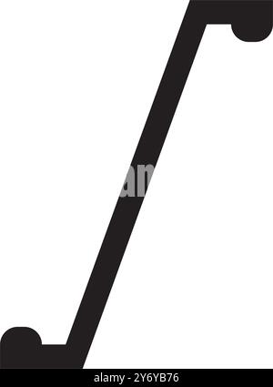 Mathematics Integral icon oder Symboldesign Stock Vektor