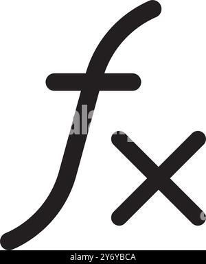 Mathematics Integral icon oder Symboldesign Stock Vektor