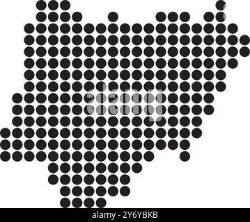 Nigeria Karte Illustration Icon Logo Design Stock Vektor