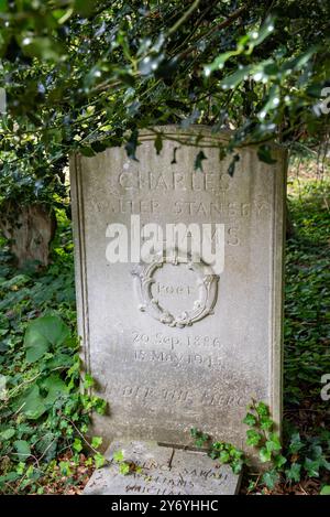 Grab von Charles Williams auf dem Holywell Cemetery, Oxford Stockfoto