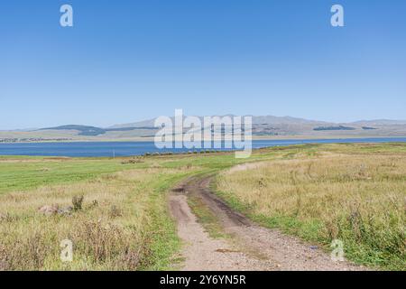 The rural road in countryside of Georgia Stockfoto