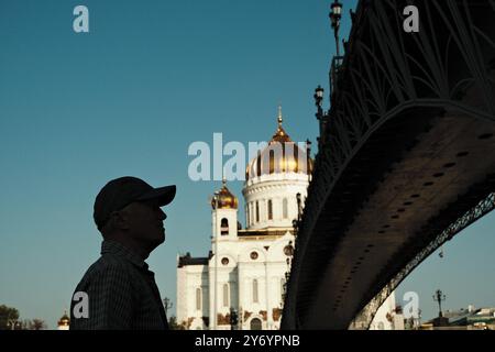 Majestätische Kathedrale christi des Retters: Ein Wunder in moskau, russland Stockfoto