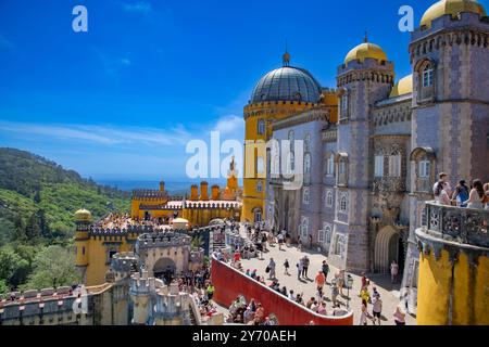 Pena Palace, Palacio Nacional Da Pena, Sintra, Lissabon Portugal Stockfoto