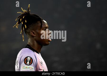 Nico Williams vom Athletic Club Bilbao während des Europa League-Fußballspiels zwischen AS Roma und Athletic Club Bilbao im Olimpico-Stadion in Rom (Italien), 26. September 2024. Stockfoto