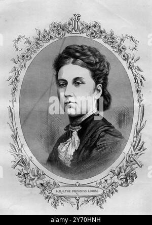 Prinzessin Louise 1871 Prinzessin Louise, Herzogin von Argyll, VA, CI, GCVO, GBE, RRC, GCStJ (Louise Caroline Alberta; 18. März 1848–3. Dezember 1939) war das sechste Kind und vierte Tochter von Queen Victoria und Prinz Albert. Stockfoto