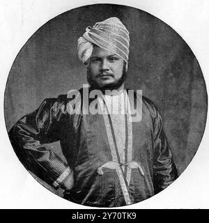 Munshi Hafiz Abdul Harim, indischer Sekretär der Königin Victoria am 20. August 1892 Stockfoto