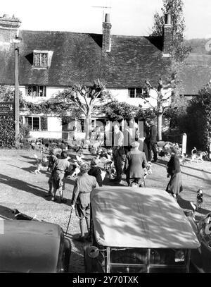 Beagle Meet '' Spotted Dog '' Penshurst , Kent , Kent 17 Dezember 1957 Stockfoto