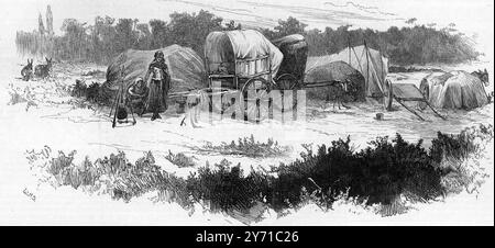 Encampment at Mitcham Common, Surrey, 3. Januar 1880 Stockfoto