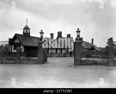 Wolferton Station, in der Nähe von Sandringham. 10. November 1936 Stockfoto