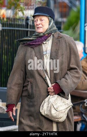 Dame Maggie Smith filmt Lady in the Van in Broadstairs Stockfoto