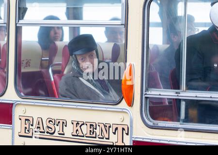 Dame Maggie Smith filmt Lady in the Van in Broadstairs Stockfoto