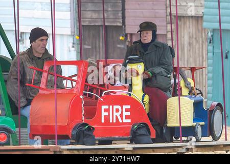 Dame Maggie Smith filmt Lady in the Van in Broadstairs Stockfoto