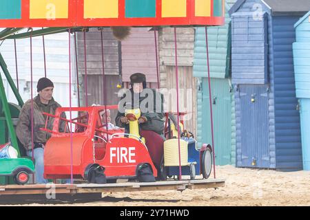 Dame Maggie Smith filmt Lady in the Van in Broadstairs Stockfoto