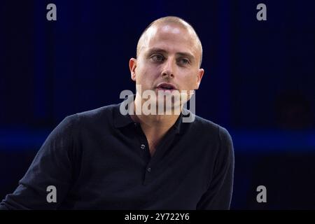 Turin, Italien. September 2024. Christian Hecker CEO der Trade Republic ist auf der italienischen Tech Week 2024 Credit: Marco Destefanis/Alamy Live News Stockfoto