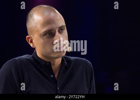 Turin, Italien. September 2024. Christian Hecker CEO der Trade Republic ist auf der italienischen Tech Week 2024 Credit: Marco Destefanis/Alamy Live News Stockfoto