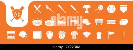 Baseball-Sport-Ikone-Vektor-Design Stock Vektor