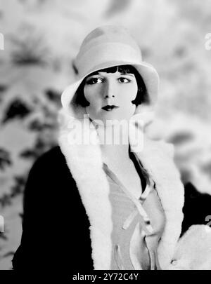 Louise Brooks. Porträt der amerikanischen Schauspielerin Mary Louise Brooks (1906-1985) um 1926 Stockfoto